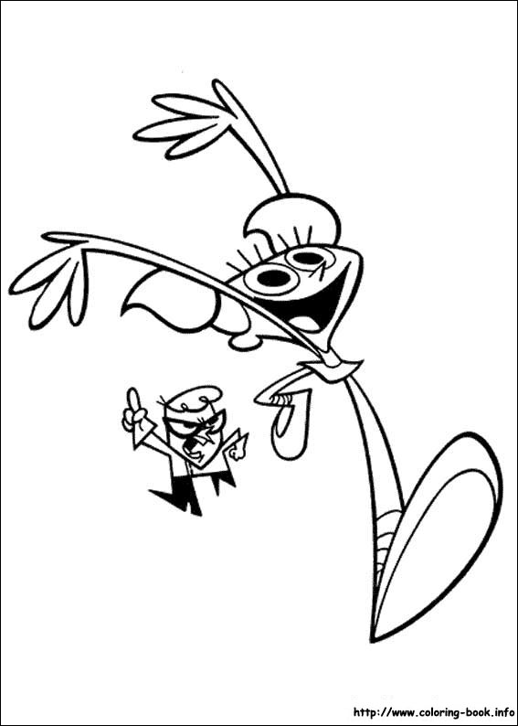 Dexter's Laboratory coloring picture